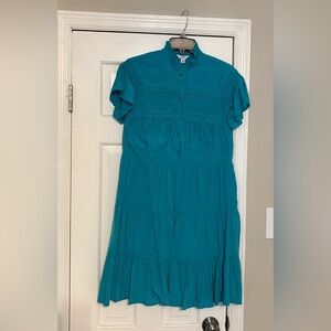 Crown and Ivy Teal Women's Dress size Medium